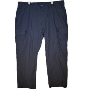 Dickies Men's Work Pants 44 X 32 Black Polyester High-Rise Pockets Outdoor M1616